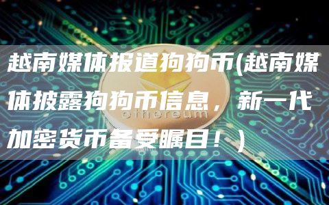 越南媒体报道狗狗币 - 越南媒体披露狗狗币信息，新一代加密货币备受瞩目！